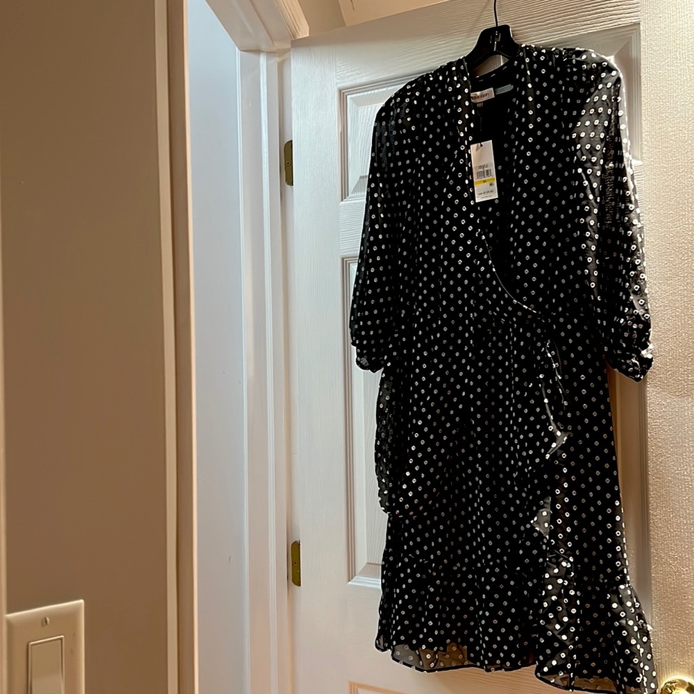 NEW Polka Dot Black & White Cocktail Dress